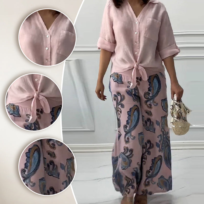 Pinas™ | Ensemble Élégant en Coton Décontracté