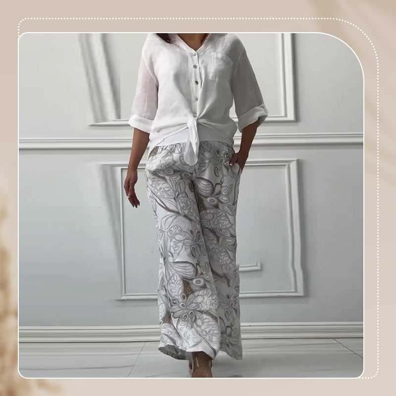 Pinas™ | Ensemble Élégant en Coton Décontracté