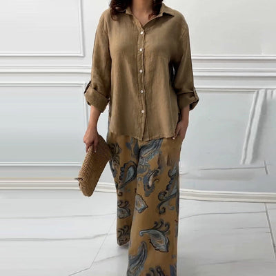 Pinas™ | Ensemble Élégant en Coton Décontracté