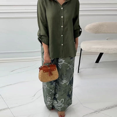 Pinas™ | Ensemble Élégant en Coton Décontracté
