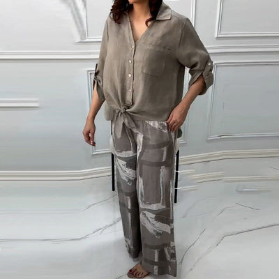 Pinas™ | Ensemble Élégant en Coton Décontracté