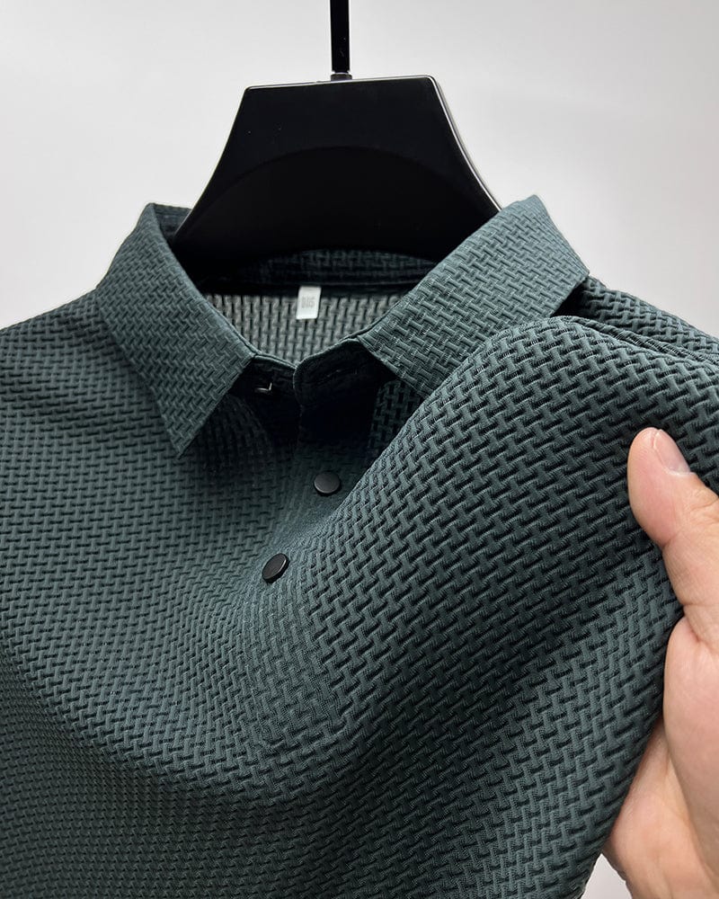 Julián | Polo texturé élégant et respirant pour homme