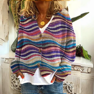 Saskia - Pull Bohème Coloré