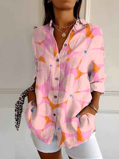 Roxane™ | Blouse florale en coton léger
