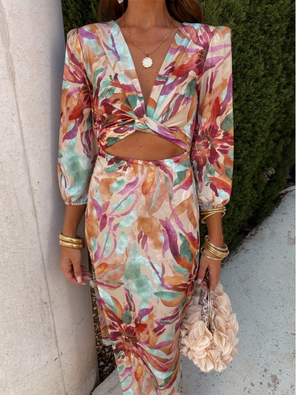 Danika | Robe élégante avec découpe