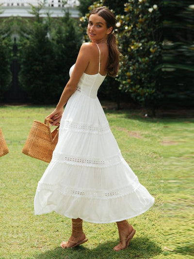 Sophie™ - Robe de Plage Maxi Blanche