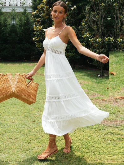 Sophie™ - Robe de Plage Maxi Blanche