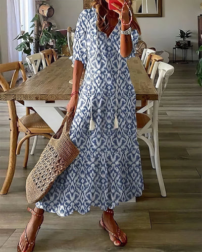 Diana™ - Robe Boho avec Couverture pour le Ventre
