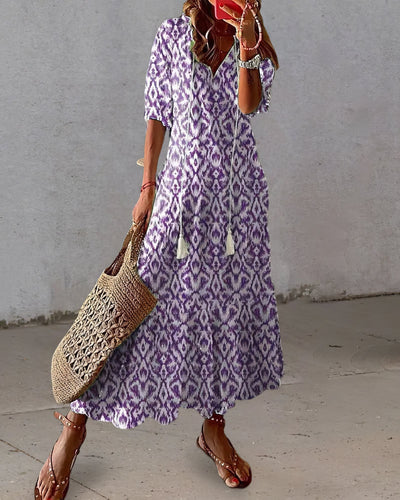 Diana™ - Robe Boho avec Couverture pour le Ventre