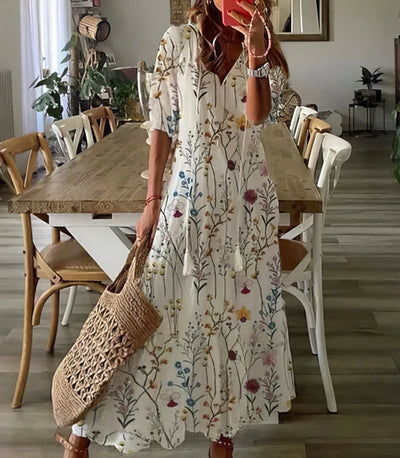 Diana™ - Robe Boho avec Couverture pour le Ventre