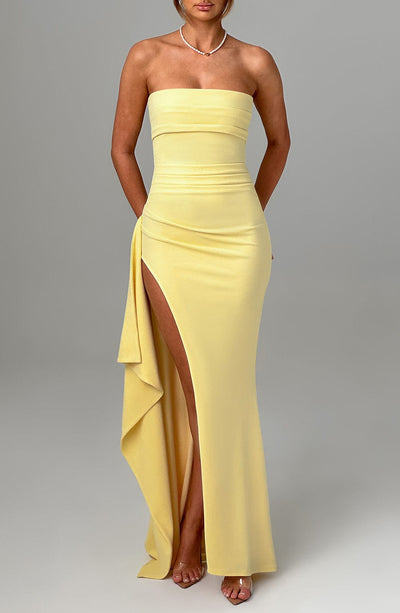 Robe Maxi L’atelier D’amélie Zafira - Citron